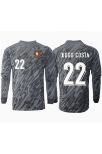 Fotbalové Dres Portugalsko Diogo Costa #22 Brankářské Venkovní Oblečení ME 2024 Dlouhý Rukáv